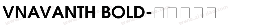 VNAvantH Bold字体转换